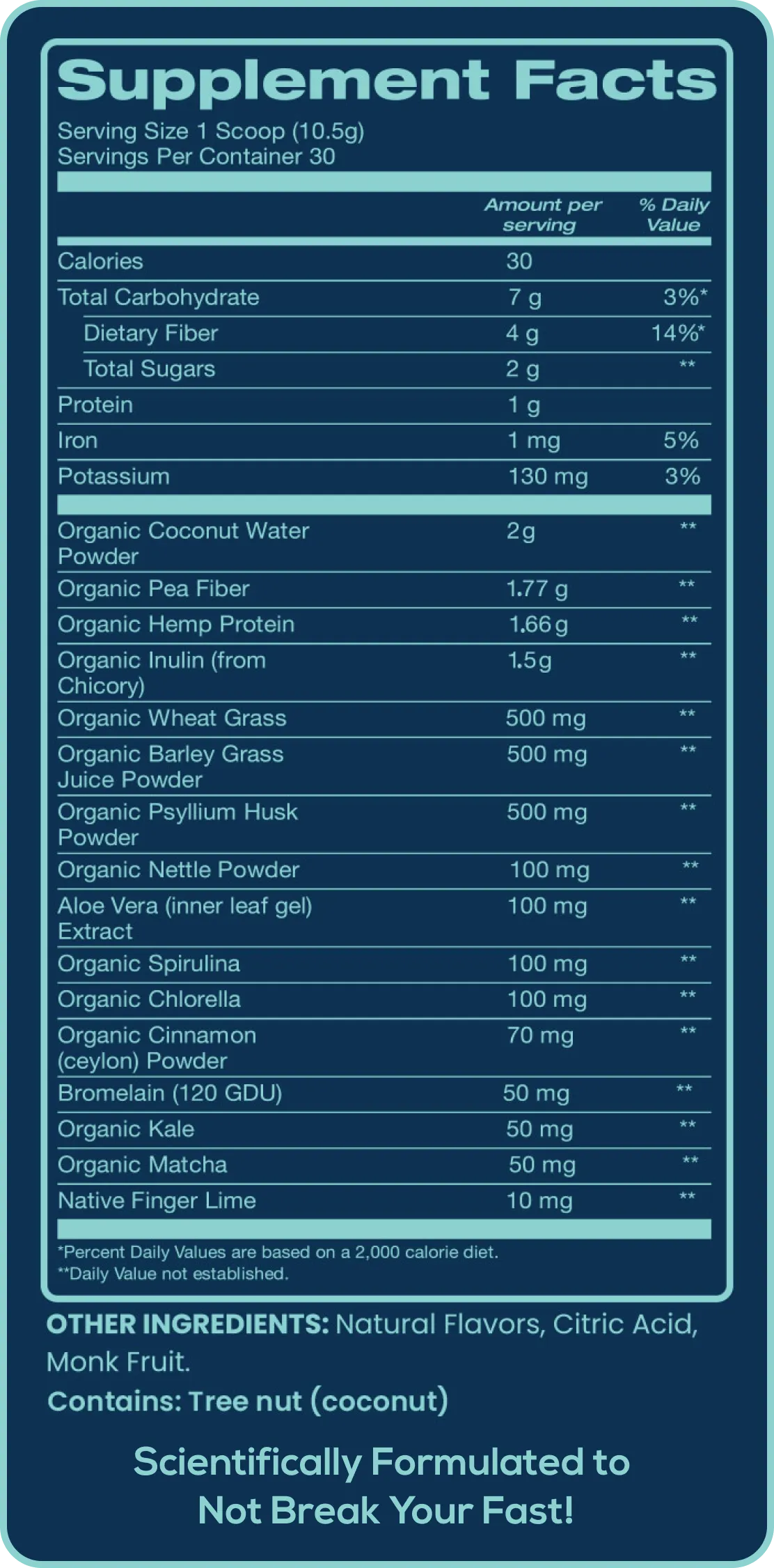 supplement facts