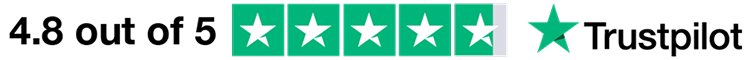 4.8 out of 5 on Trustpilot