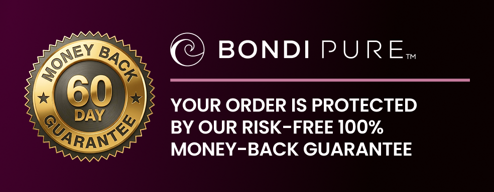 Bondi Pure money back guarantee banner